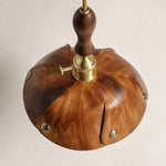 Load image into Gallery viewer, Vintage leather pendant light detail