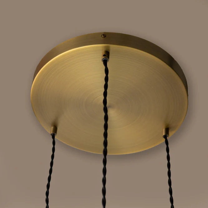 Suspension en Verre Artistique Aridia en Forme de Feuilles de Palmier pour Couloir Cuisine et Salon