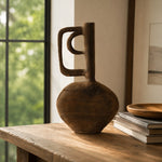 Load image into Gallery viewer, Hand-Carved Solid Wood Sculptural Vase