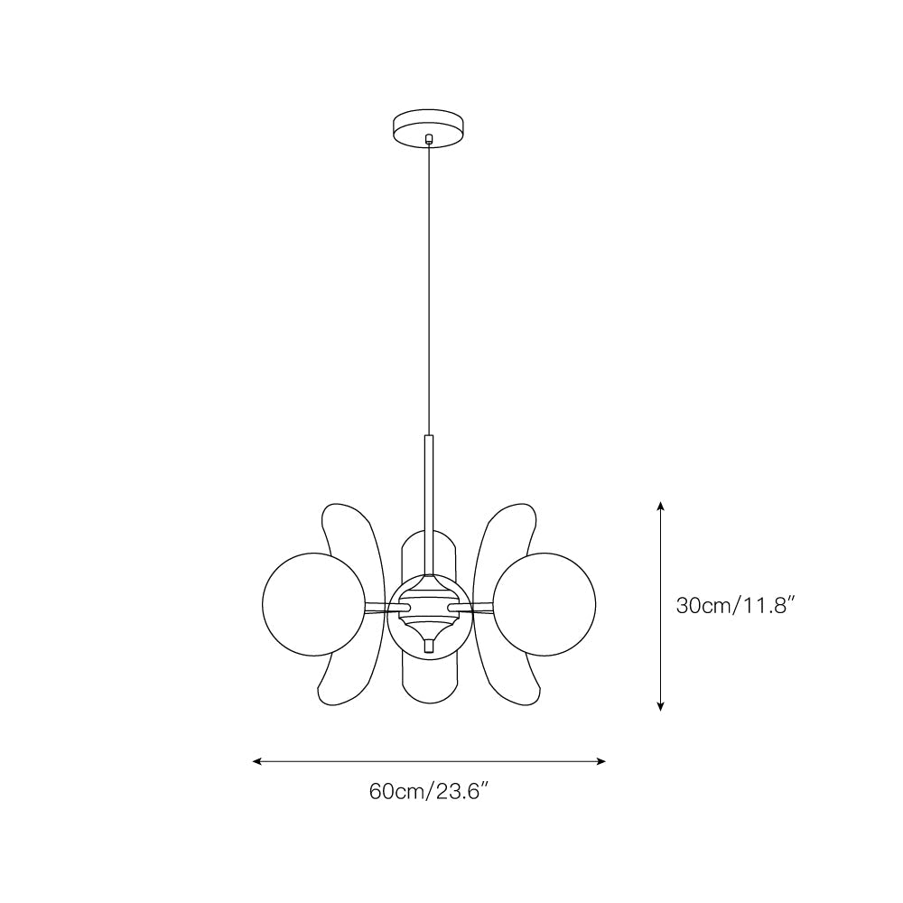 Coloured Sputnik Chandelier