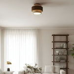 Cargar imagen en el visor de la Galería, Lámpara de Techo de Travertino MokuStone Wabi Sabi - Iluminación Empotrada de Piedra Texturizada para el Hogar