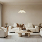 Charger l'image dans la visionneuse de galerie, Suspension spiralée cannelée Velaris - Luminaire de plafond à silhouette bombée pour intérieur moderne