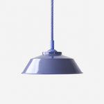 Cargar imagen en el visor de la Galería, Memphis pendant with cobalt blue shade and blue cord