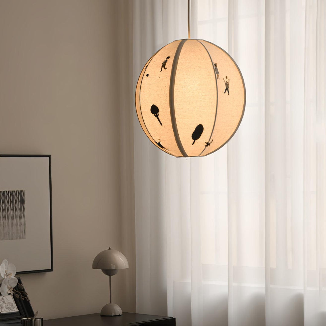 Cotton Colorful Scene Plug-In Pendant