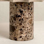 Load image into Gallery viewer, Cavilon Modern Artisanal Marble Accent Table Lamp with Soft Fabric Shade for Living Room and Bedroom