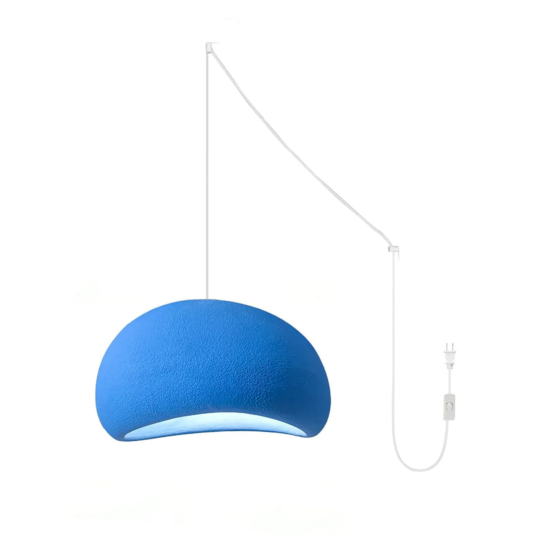 Sculptural Polystyrene Plug-In Pendant Light