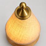 Cargar imagen en el visor de la Galería, Close view of the antique brass-tone lamp finial
