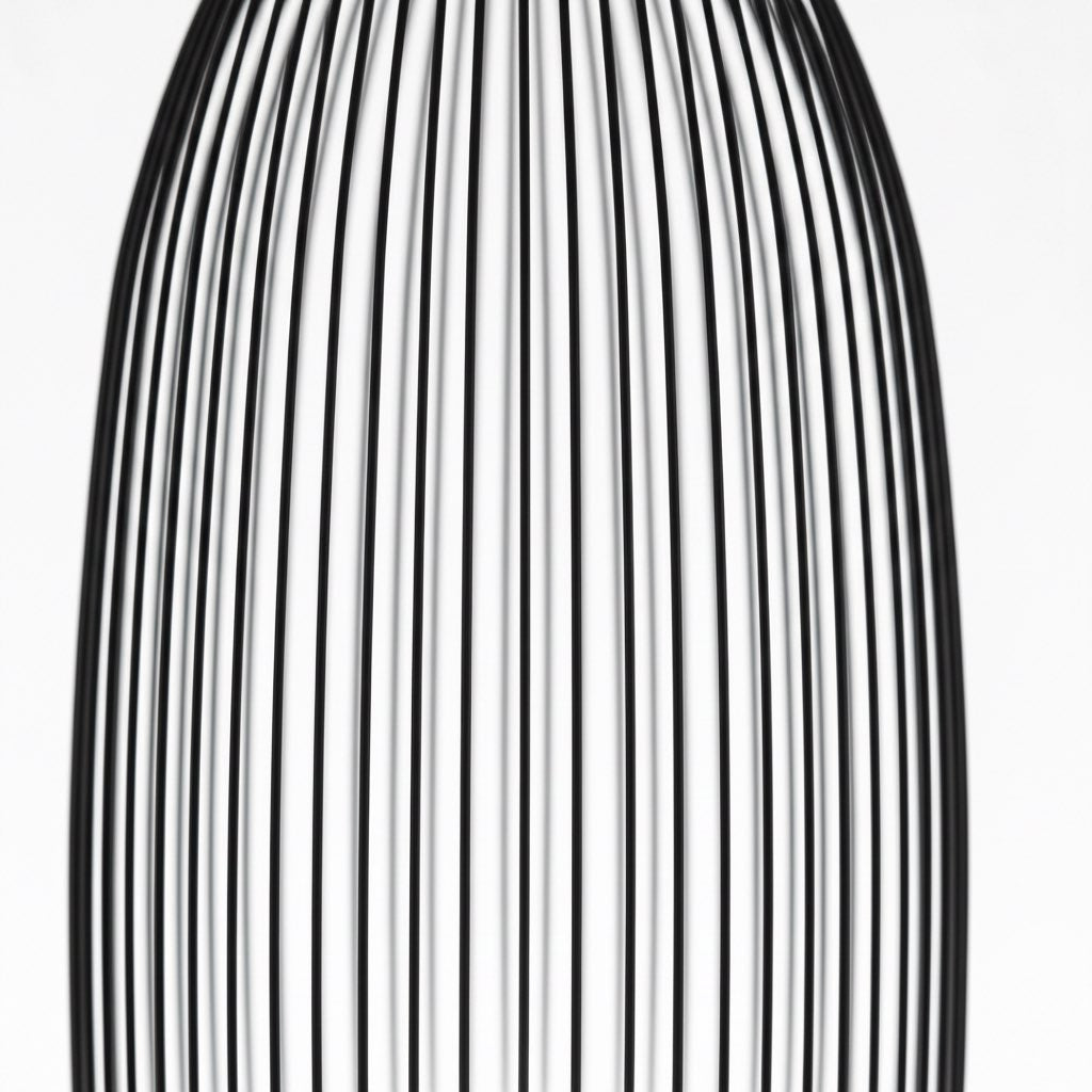 Lámpara de suspensión minimalista Radiloop - Diseño inspirado en farol de metal para comedor N48