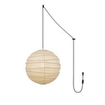 Charger l'image dans la visionneuse de galerie, Bamboo Ribbed Mulberry Paper Swag Pendant