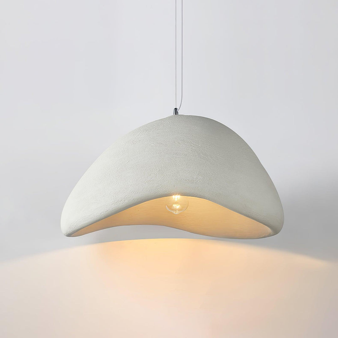 Curved Polystyrene Plug-In Pendant Light