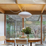 Bild in Gallery-Viewer laden, White Geometric Wire Swag Pendant Light