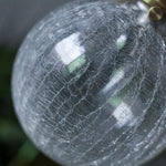 Load image into Gallery viewer, Crackled Glass Globe Brass Pendant Light