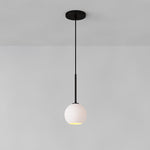 Cargar imagen en el visor de la Galería, Lámpara colgante Selvion con forma de globo escultural: moderna lámpara colgante de cristal con un diseño elegante.

