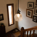 Load image into Gallery viewer, Vintage faceted glass pendant light