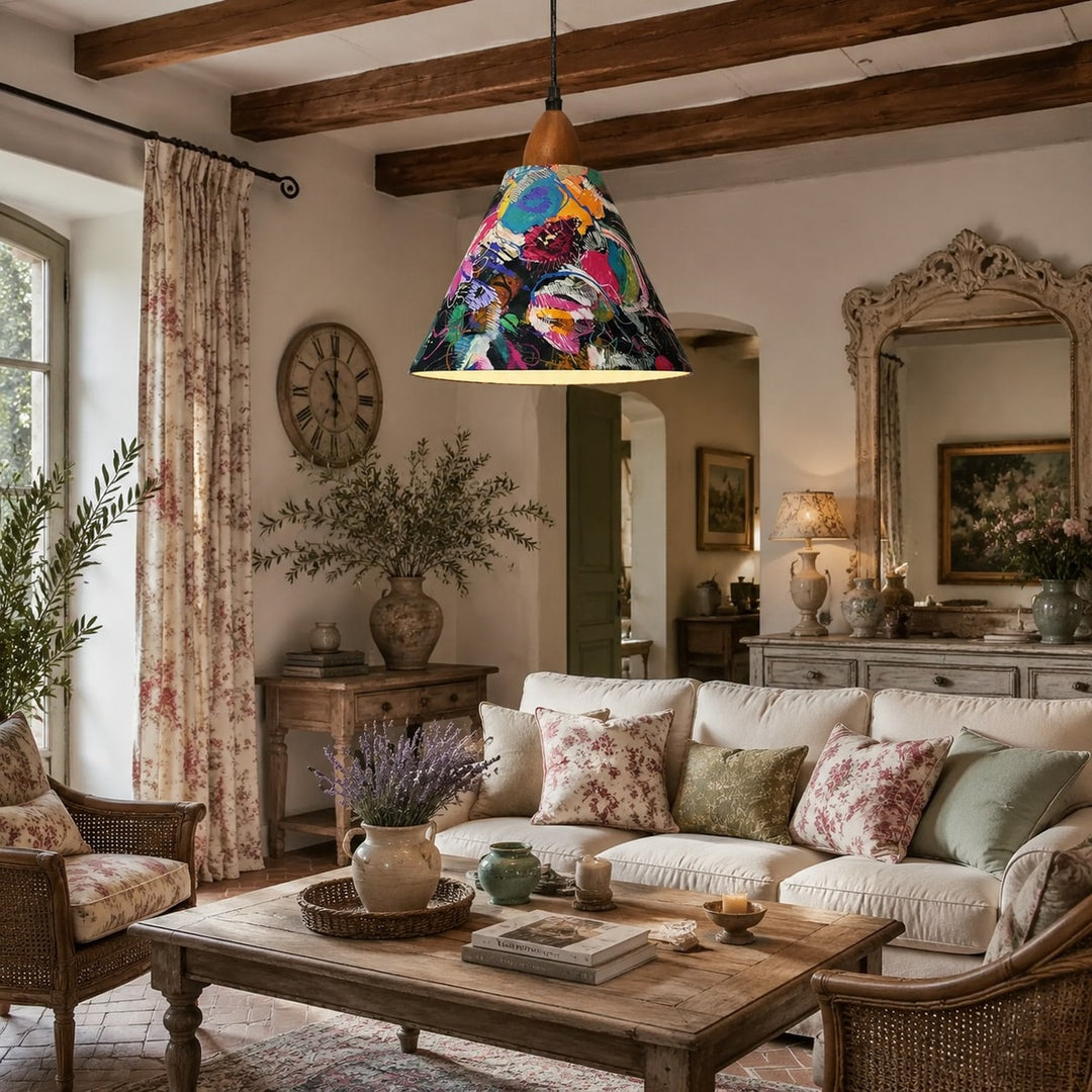 living room scale and warm ambience