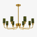 Charger l'image dans la visionneuse de galerie, Green Jade Candle-Arm Chandelier