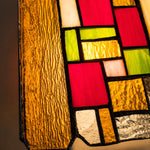 Load image into Gallery viewer, Vintage Rose Stained Glass Pendant Light