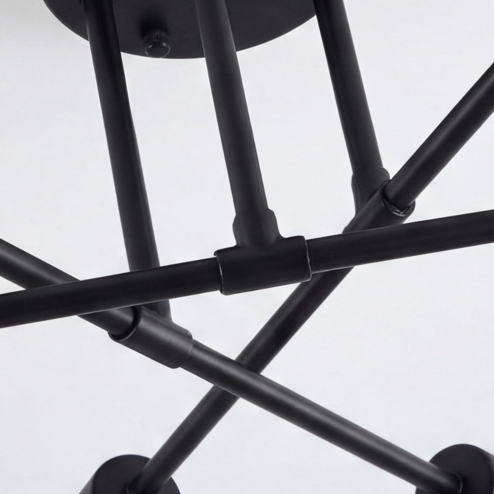 Lámpara de Techo Semiempotrada Contemporánea Nordivela - Elegante Luminaria de Metal con Múltiples Brazos para Interiores del Hogar