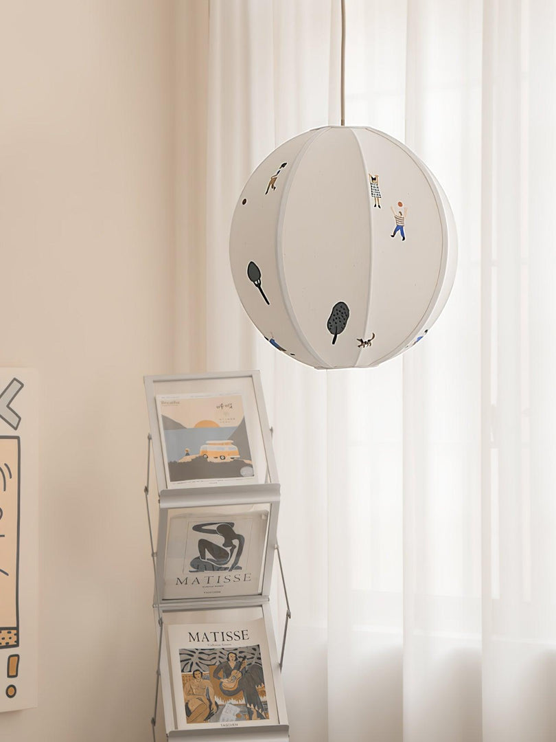 Cotton Colorful Scene Plug-In Pendant