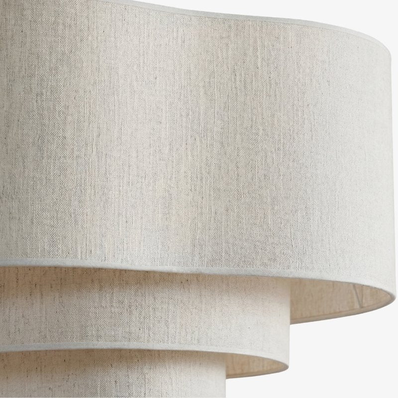 Softlume Wave Linen Shade Pendant Lamp - Modern Light for Dining Room