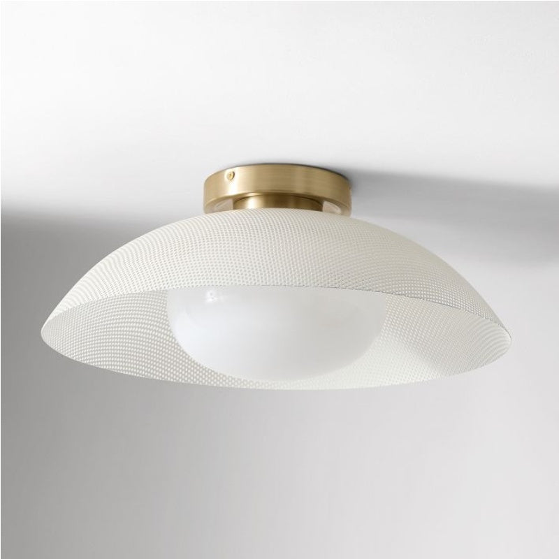 Lámpara de techo empotrada Elorina de vidrio y metal: una elegante luminaria para espacios modernos