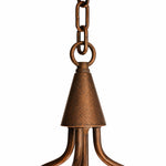 Load image into Gallery viewer, Close-up of antique bronze chandelier chain and upper cone