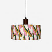 Pastel Wave large fabric drum pendant