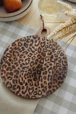 Load image into Gallery viewer, Leopard Solid Sapele Wood Board - Functional Dining Accessory for Kitchen