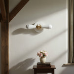 Cargar imagen en el visor de la Galería, Pyralis Cone Art Deco Wall Light - Multi-Directional Sconce for Vanity or Wall
