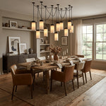 Bild in Gallery-Viewer laden, Cream Alabaster Chain Hardwired Pendant Light