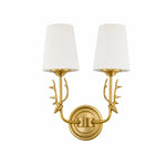 Load image into Gallery viewer, Style B two-light antler wall sconce
