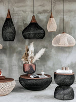 Bild in Gallery-Viewer laden, Woven Rattan Wood Plug-In Pendant Light