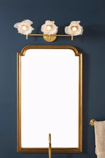 Load image into Gallery viewer, Revalis Glass Flower Vanity Sconce – Modern Floral Wall Light
