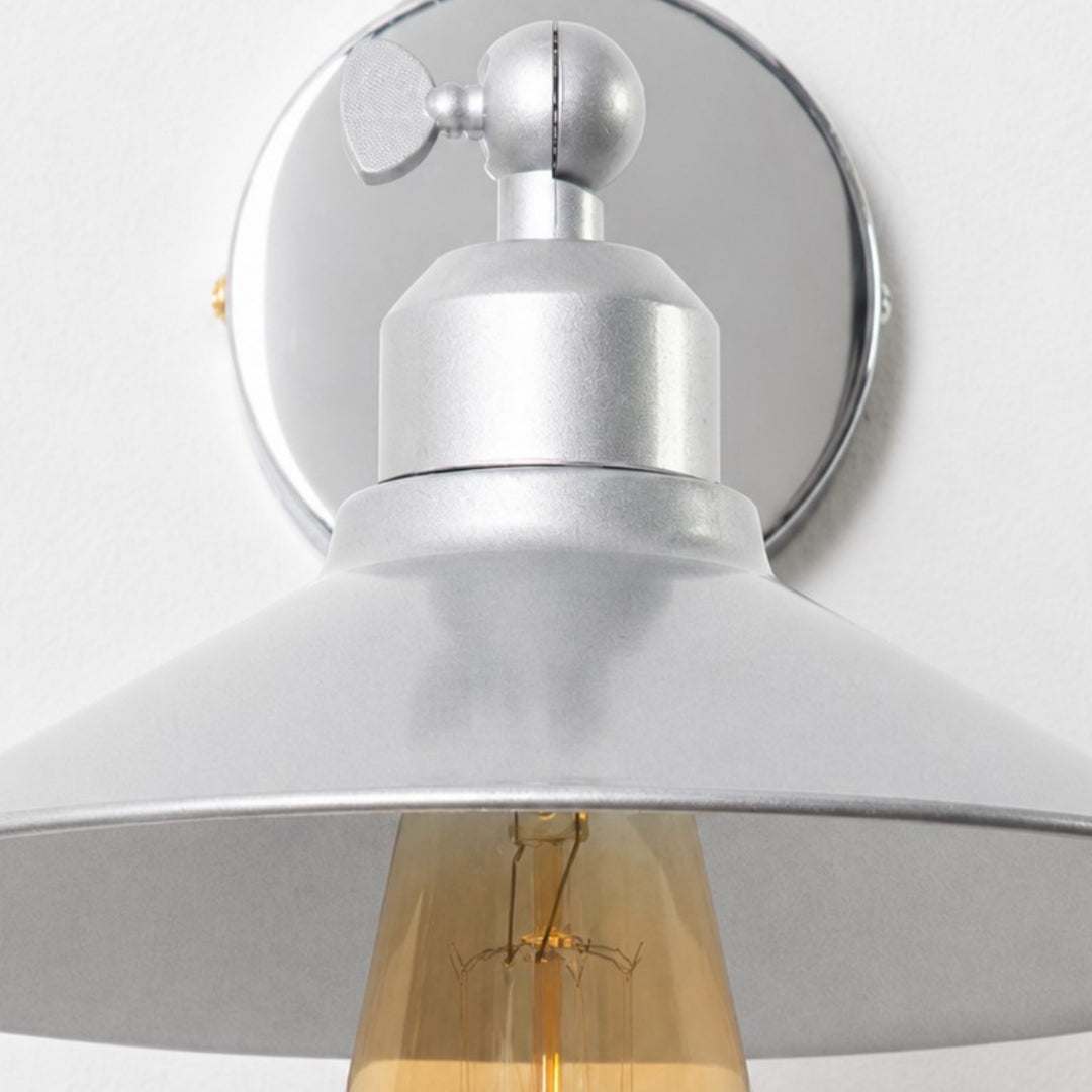 Galvanized Dome Industrial Wall Sconce