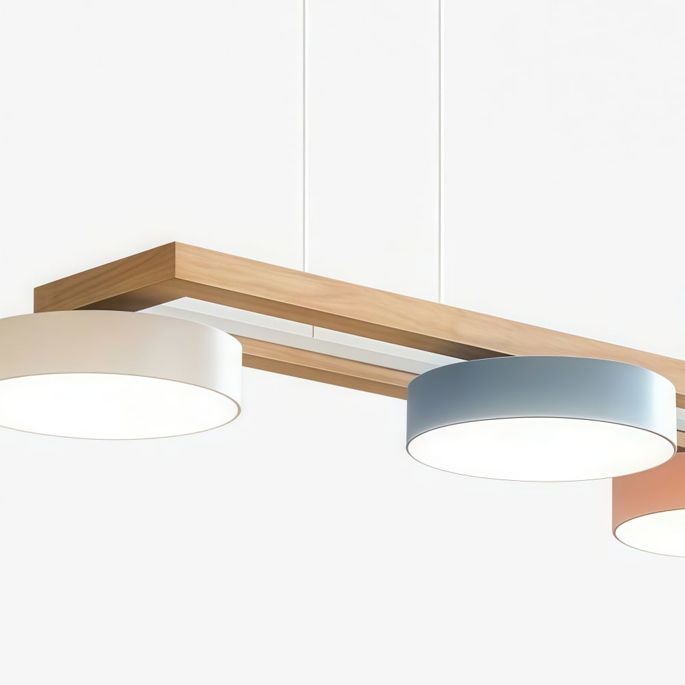 Orilumea Vogel-Kronleuchter – Holzleuchte im modernen Stil für das Wohnzimmer