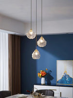 Bild in Gallery-Viewer laden, Hand-Blown Glass Brass Plug-In Swag Pendant