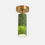 Load image into Gallery viewer, W-3433 natural jade flush mount ceiling light image 1