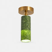 W-3433 natural jade flush mount ceiling light image 1