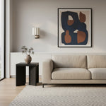 Load image into Gallery viewer, Cavilon Sculpted Marble Wall Light with Elegant Linen Shade for Living Rooms and Hallways