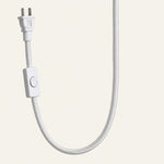 Charger l'image dans la visionneuse de galerie, Close-up of braided plug-in cord and inline switch
