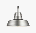 Cargar imagen en el visor de la Galería, Aplique de pared de metal para exterior Korvi - Aluminio y peltre
