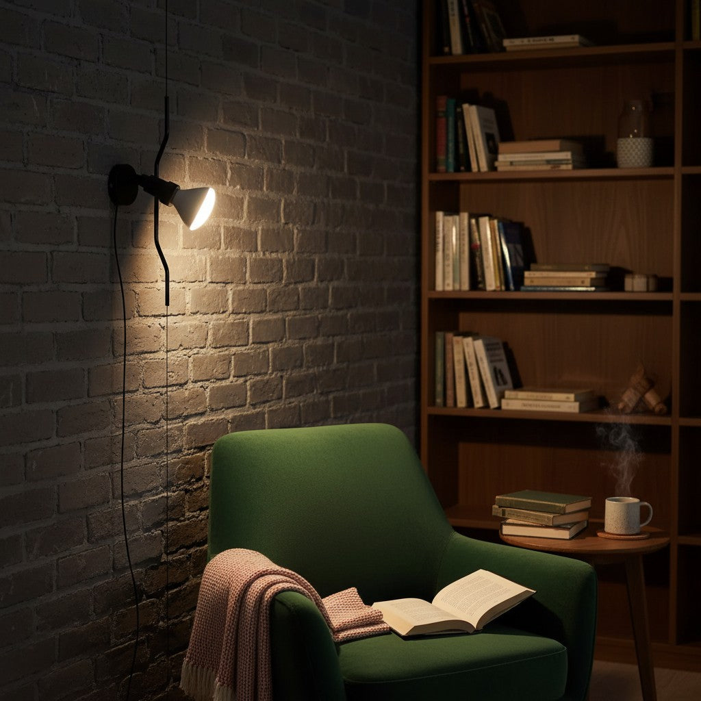 Lámpara de Techo Ajustable con Múltiples Cabezas Fluxo – Lámpara de Pie Lineal Minimalista para Sala de Estar o Comedor N37