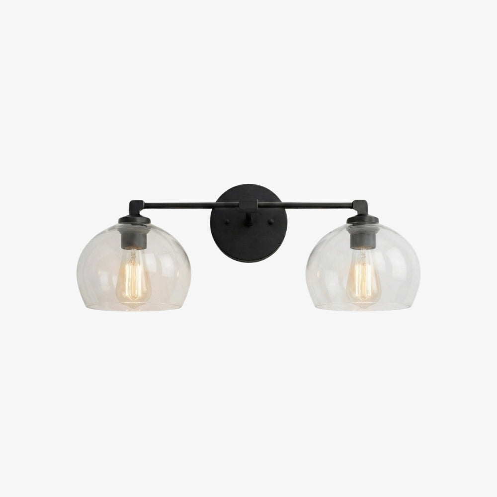 Auruca Globe Wall Light Bellflower Inspired Shape - Minimalist Metal Glass Sconce for Living Room