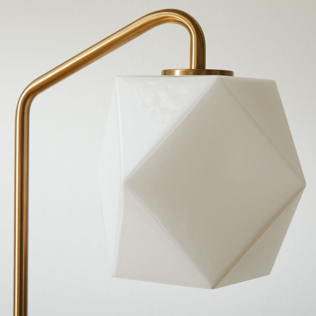 Lámpara de mesa de cristal facetado geométrico luminoso Talvior