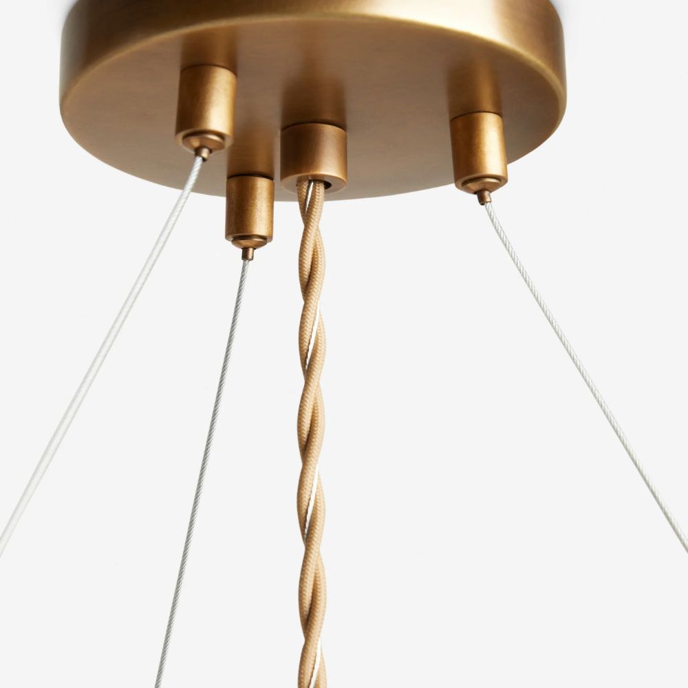 Wickara Natural Wicker Parasol Contemporary Flush-Mount Ceiling Light for Small Rooms