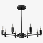 Charger l&#39;image dans la visionneuse de galerie, Lustre moderne Mobilux Line - Suspension à 8 bras style milieu du siècle
