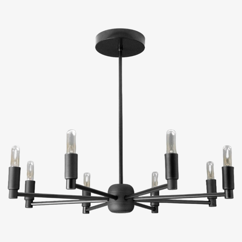 Lustre moderne Mobilux Line - Suspension à 8 bras style milieu du siècle