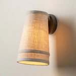 Bild in Gallery-Viewer laden, Zalen Weiche Retro-Leinen-Wandlampe aus bronzenem Metall für Wohnzimmer- und Flur-Akzentbeleuchtung