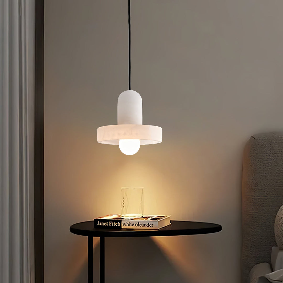 Carrara Alabaster Pendelleuchte