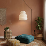 Bild in Gallery-Viewer laden, Beige Mulberry Paper Swag Pendant Light